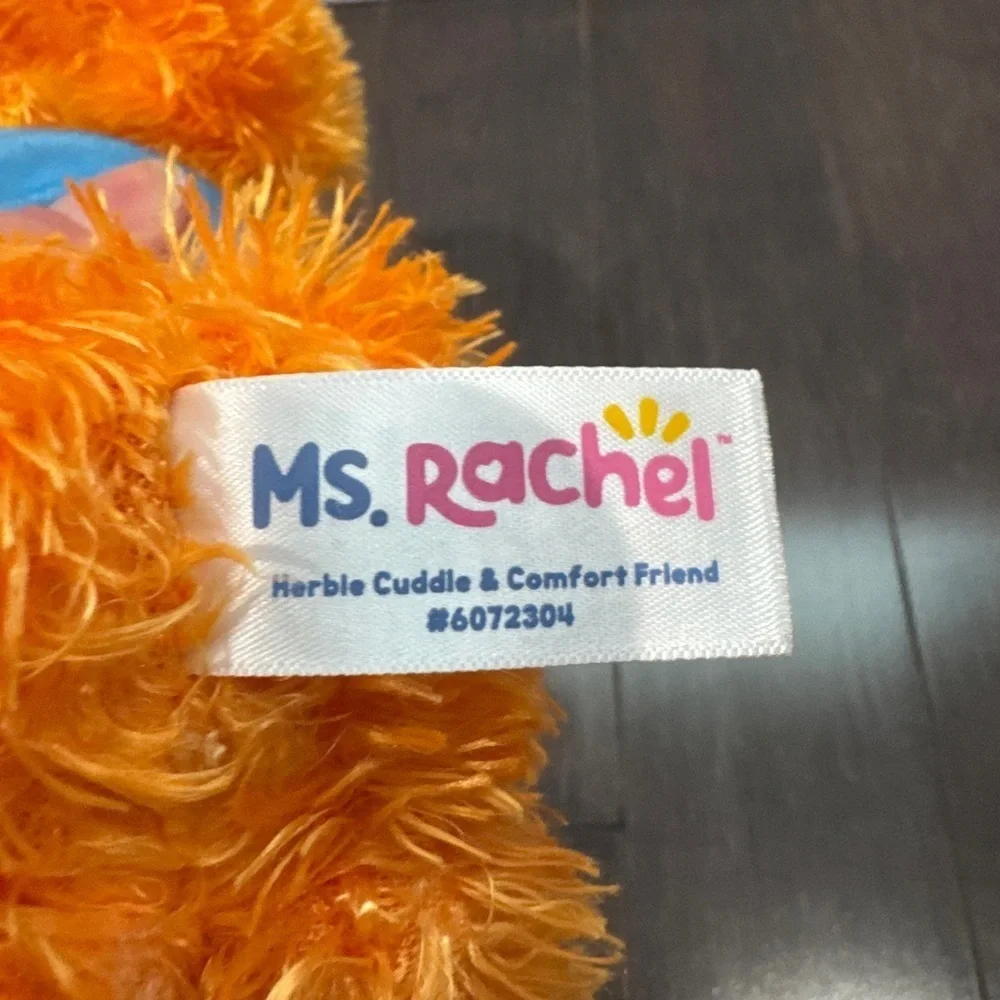 NWOT Ms Rachel Herbie Orange Blue Stuffed Animal Plush Toy Infant Baby Toddler